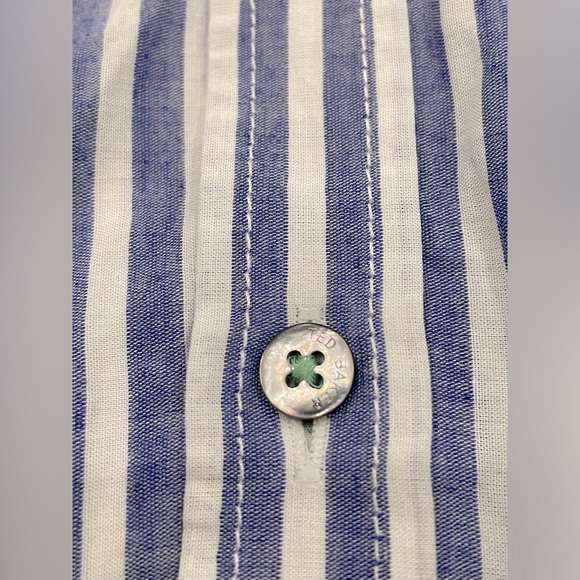 🌿SOLD - Ted Baker Men’s Long Sleeve Button Up Shirt Sz 4 Ted - Picture 4 of 6